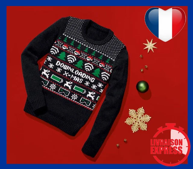 Pull de noel avec led deals