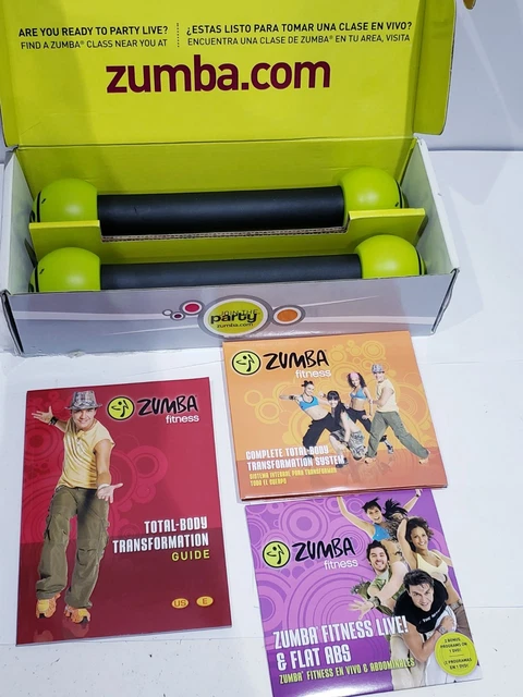 ZUMBA FITNESS DVD Set Join The Party with Toning Stick Weights