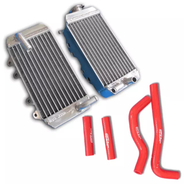 Aluminum Radiator & BLUE Hose For 2007-2020 Honda CRF150R CRF150RB CRF 150 R/RB 3