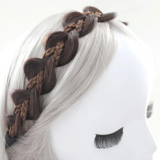 Nuova Parrucca Intreccia Fascia Per Capelli Boemia Princess Elastica Torsioni L7Q4 Fasce G6G7