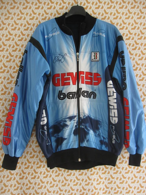 Veste Cycliste Vintage Nalini Carrera Tassoni Soda – Hiver, équipe Pro, Taille 6/XXL