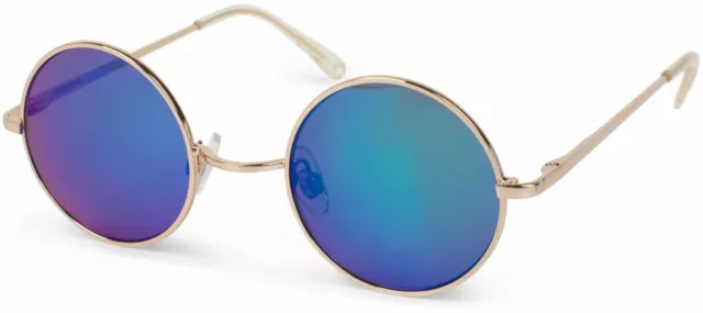 styleBREAKER gafas de sol con lentes redondas y montura delgada de plástico, pa