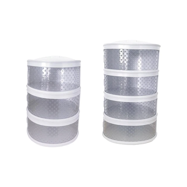 Couvercles Alimentaires Réutilisables - Lot De 105 - Élastiques Transparents (Rose, Jaune, Vert) - Pour Conservation Et Transport