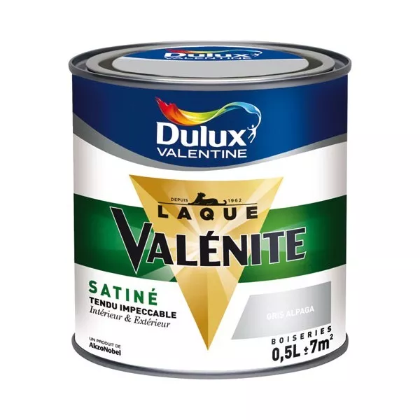 DULUX VALENTINE - Laque satin valénite 0.5 L - base medium