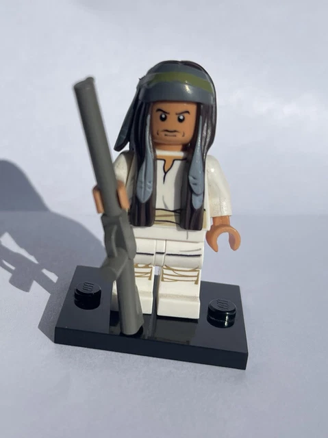 NEW 100% Lego Apache Indian Dual Head Face Skull Cowboy Medium Dark Flesh