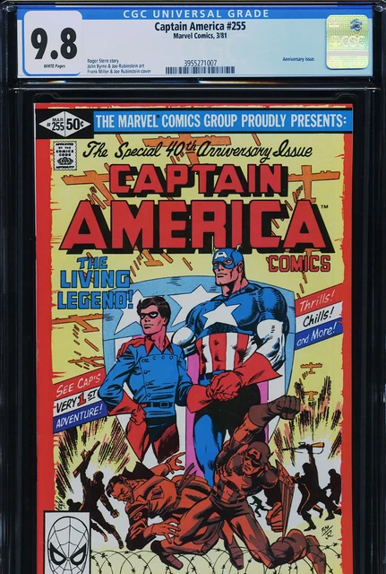 CAPTAIN AMERICA #255 - CGC-9.8, WP - Miller - Byrne - Highest graded!