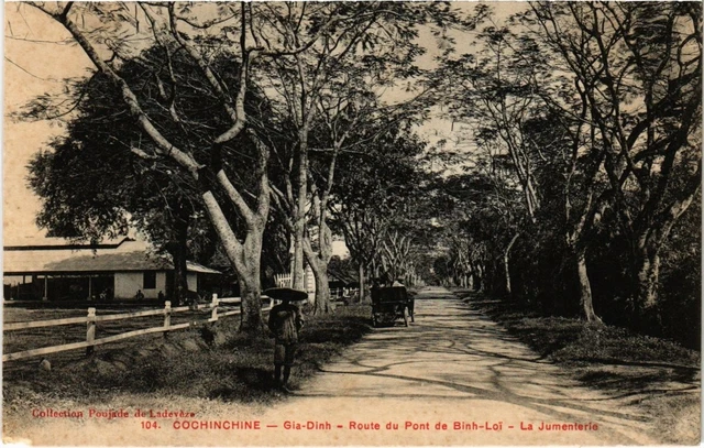 CPA AK VIETNAM Cochinchine - Gin-Dinh - Route du Pont (85756)
