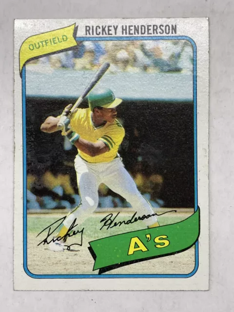 1980 Topps Set-Break #482 Rickey Henderson EX-EXMINT *GMCARDS*