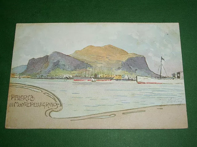 Cartolina Palermo - Monte Pellegrino 1910 ca