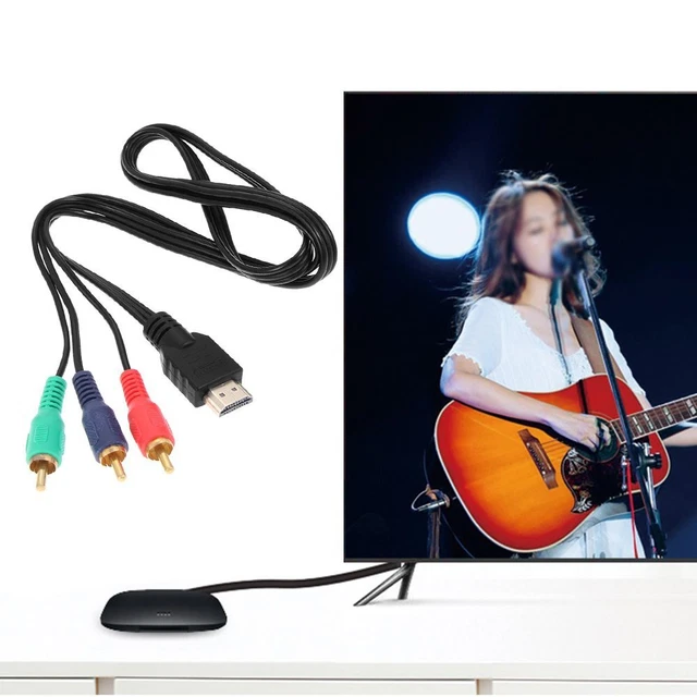 Adapter Multi Out Adapter Video Audio AV Cable HDMI Male To 3 RCA VGA Cord