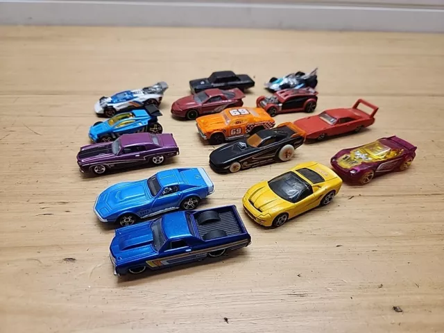 Hot wheels Bundle Bulk Lot Mixed Kids Model Diecast Toy Cars Car Lot Of 14