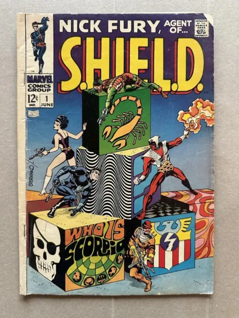 NICK FURY, AGENT OF  SHIELD #1! FIRST 1968 ISSUE! Avengers! Marvel Silver Age!