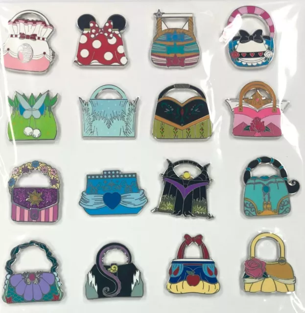 Disney Parks Disney Handbag Mystery Bag Completed 16 Pin Set Disneyland Ursula