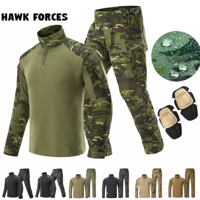 Men's Combat Shirt Pants Suits Tactical SWAT G3 Uniform Military Camouflage Sets