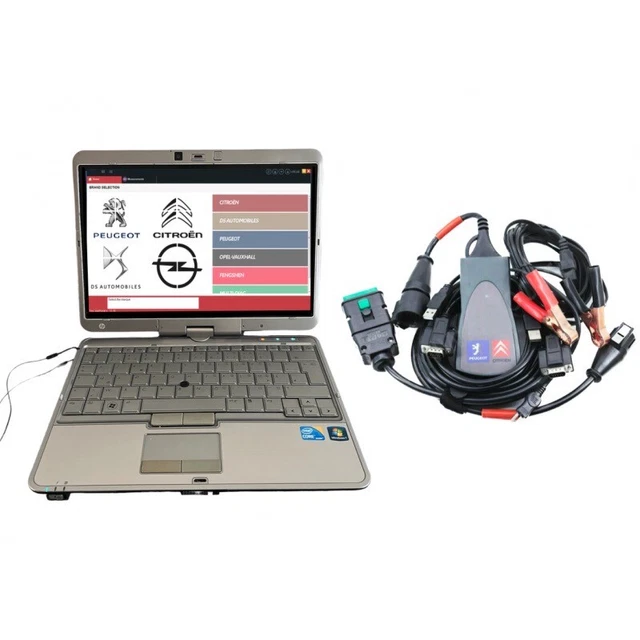 PC + VALISE diagnostic Diagbox 9.91 PSA Citroën Peugeot ( Lexia PP2000 ...