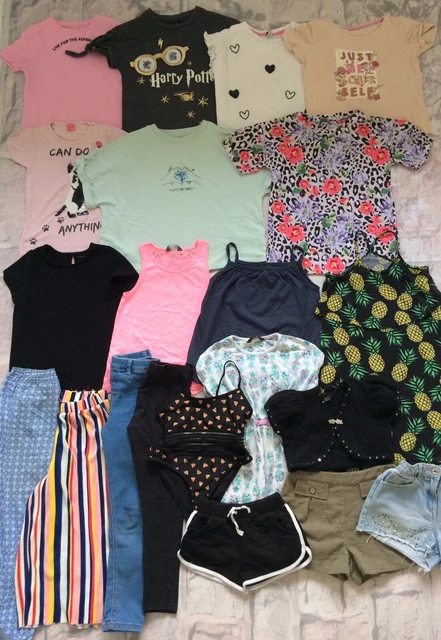 Girls Clothes Bundle 8-9 Years Next H&M TU Etc Tops Dress Shorts Swimwear Etc