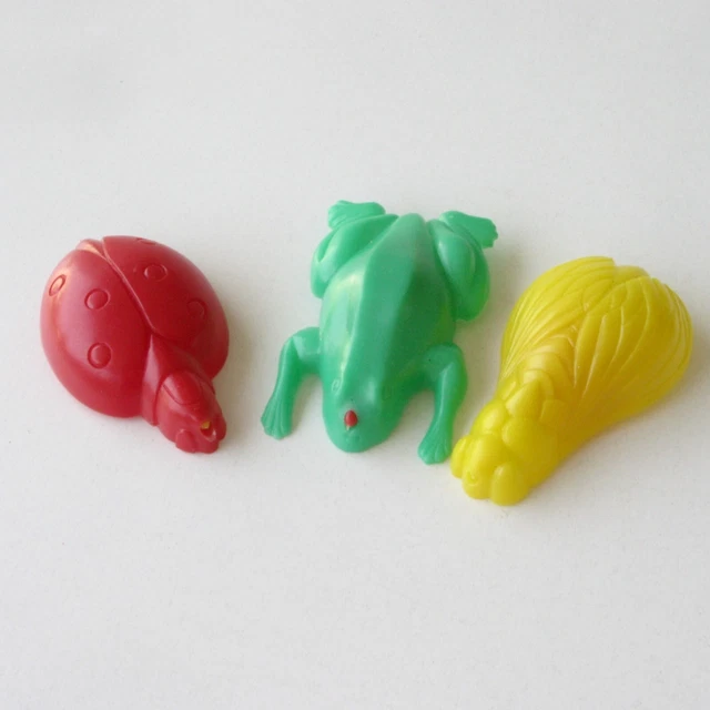 Ancien Jouet De Bazar - Lot De 3 Animaux Lance-Eau LPM France (État Neuf)