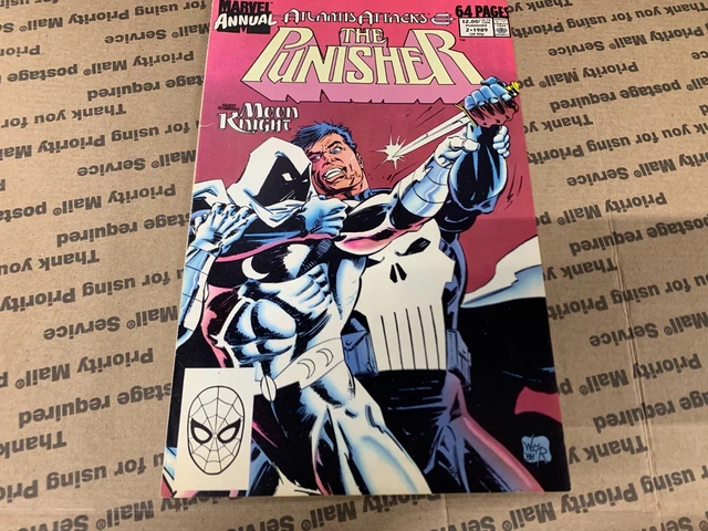 The Punisher Annual #2 (1989) Atlantis Attacks Moom Knight Marvel Comics