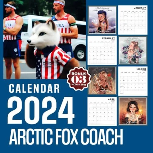 ARCTIC FOX COACH Calendar 2024 Jan 2024 to Dec 2024 Bonus 3 Months last