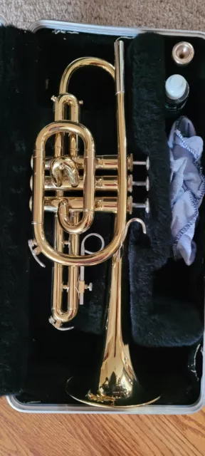 Vintage Bundy Selmer Vincent Bach Cornet + Case