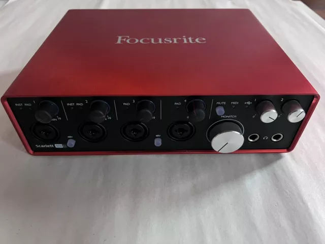 Focusrite Scarlett 18i8 (2nd Gen) 18 Channel USB Audio Interface - Red