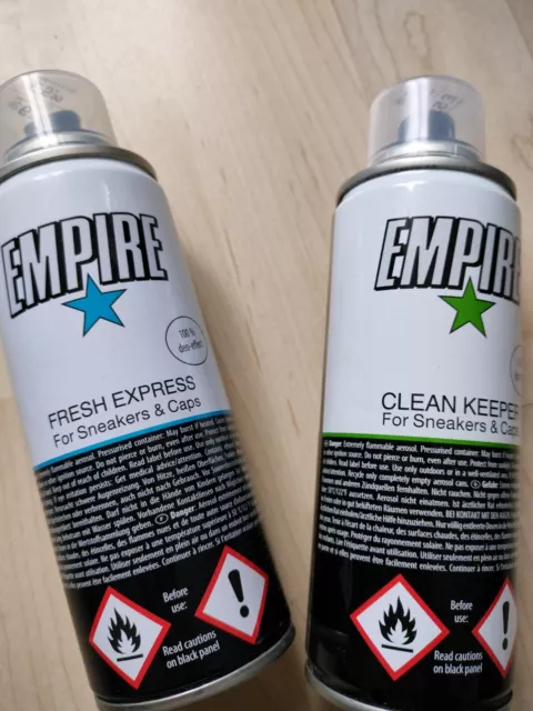 Empire Clean Keeper Sneaker Und Cap Putzmittel Schuhreinigung Pflege + Deo Spray 2