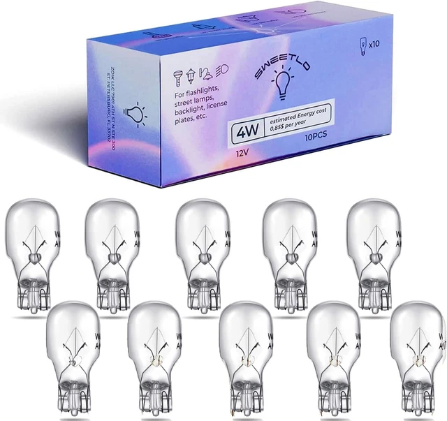 T5 4w/12v 4w Path Light Replacement Bulbs, Malibu Landscape