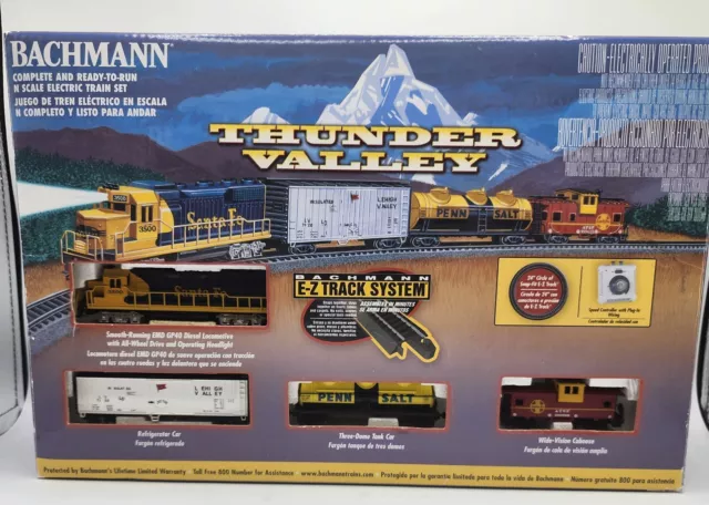 Bachmann Thunder Valley Electric Set Missing Tracks And Penn Salt Train N Scale