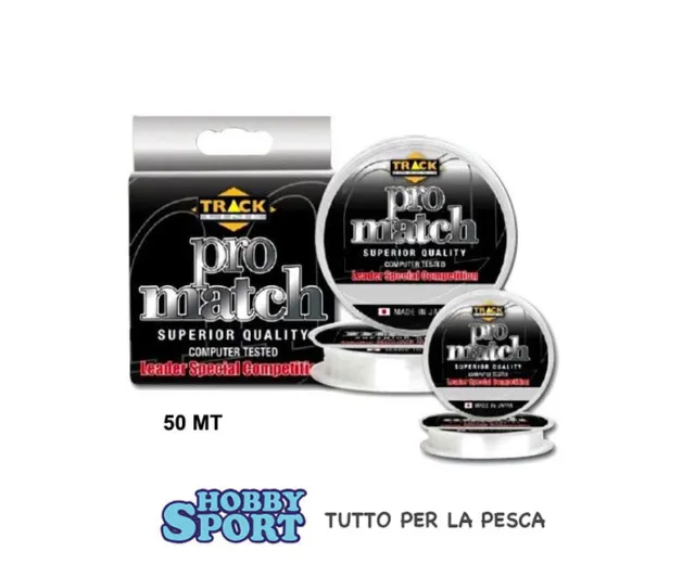 FILO PRO MATCH 50 MT 0,128 mm TRACK LINE PER TERMINALI MARE FIUME LAGO