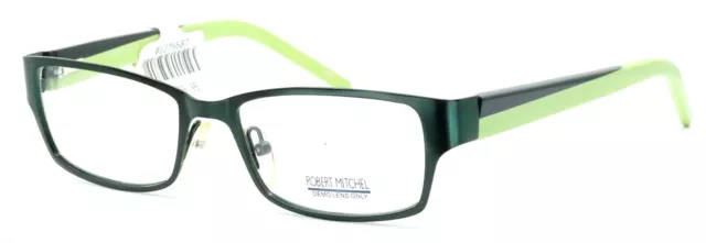 Robert Mitchel RMJ4000 Green Metal Rectangular Kids Eyeglasses 48-16-130