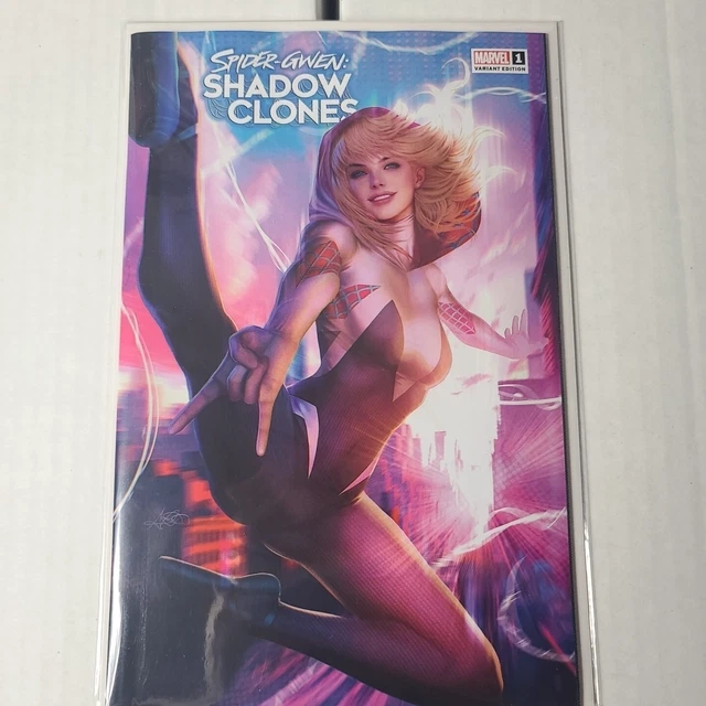 Marvel Spider-Gwen Shadow Clones 1, Ariel Diaz Trade Exclusive Variant Gwen COA