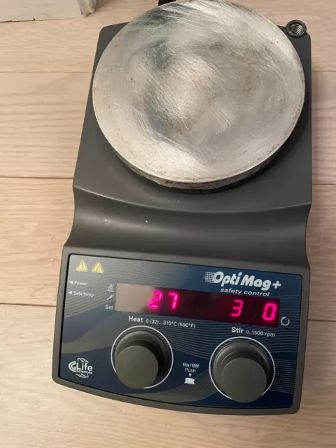 IKA MST D Chemglass OPtiMag Hot Plate Magnetic Stirrer digital safety control u IKA MST D Chemglass OPtiMag Hot Plate Magnetic Stirrer digital safety control u