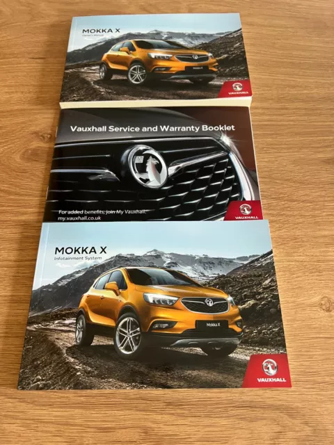 Genuine Vauxhall Mokka X 2015-2021 Owners Manual Handbook Navi Service Book Pack