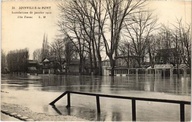 CPA AK Joinville le Pont Floodations de Jan. 1910, ile Fanac FRANCE (1283490)