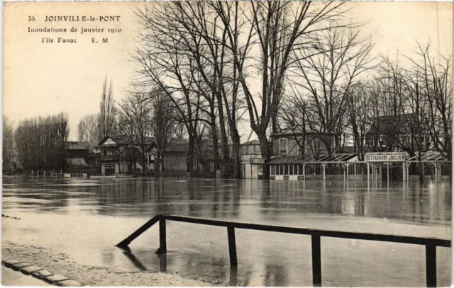 CPA AK Joinville le Pont Inondations de janv.1910, ile Fanac FRANCE (1283490)