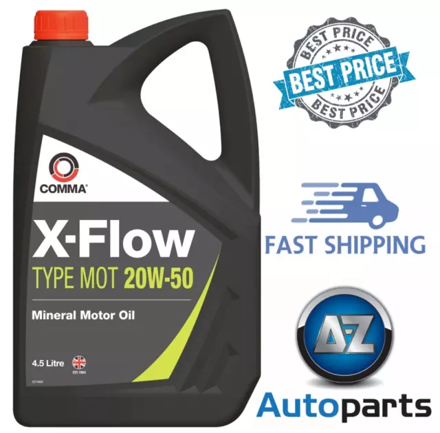 Comma - X-Flow Type MOT 20W50 Mineral Car Motor Engine Oil XFMOT1G 4.5L