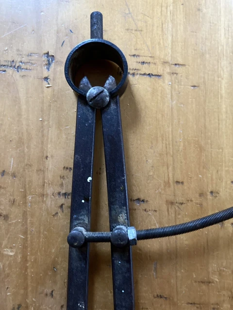 Ancien Compas D'outillage Signé - N°67 - Instrument De Mesure Vintage - Occasion