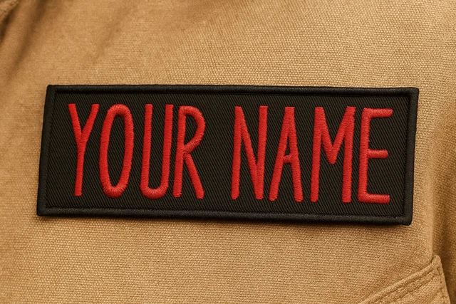 Custom Ghostbusters Name Tag Patch | Iron-On Embroidered | Personalized With YOUR NAME