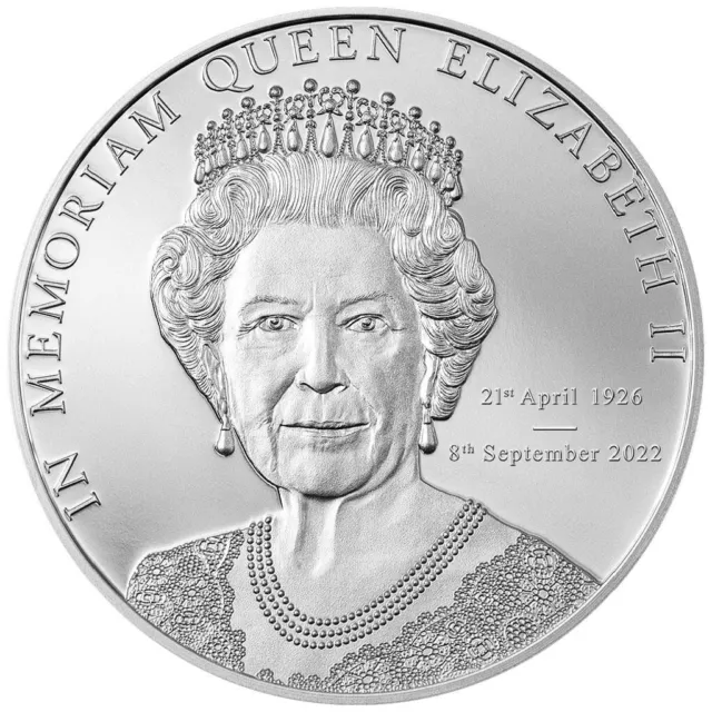 Silbermünze Queen Elizabeth II. In Memoriam 2022 - Cook Inseln - 1 Oz PP
