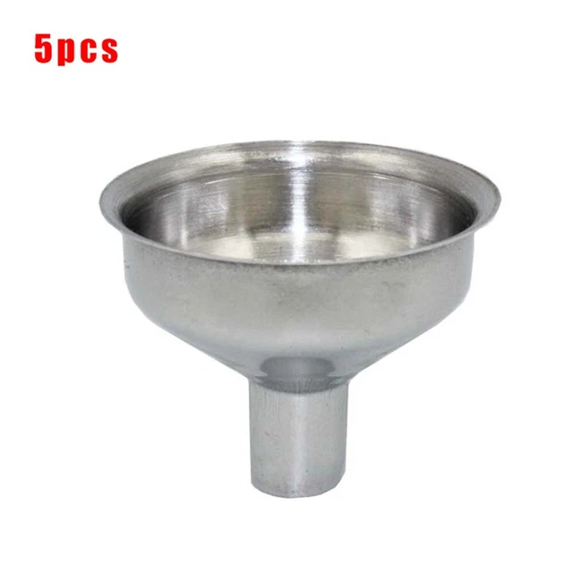 Embudo práctico duradero botella pequeña de acero inoxidable relleno mini boca