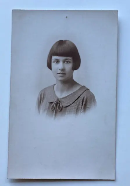 Antique RPPC Social History Unknown Lady Betty? 1925  Portrait Family