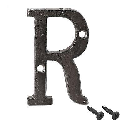 House Letter, 3 Inch Cast Iron Letter R for Home Hotel Mailbox Address Sign