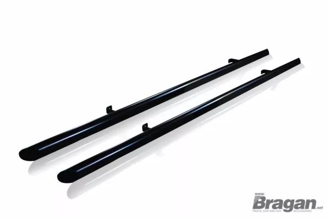 Side Bars For Volkswagen Caddy Maxi 2010-2015 Van Stainless Steel Skirts - BLACK