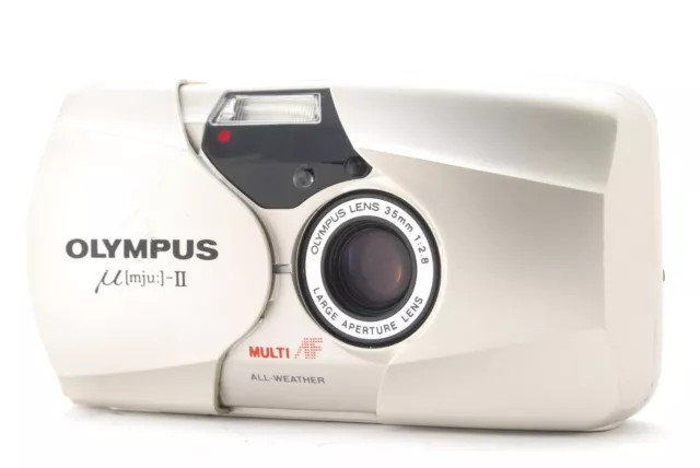 [NEAR MINT]  Olympus μ mju II 35mm Point & Shoot f2.8 Film Camera From JAPAN