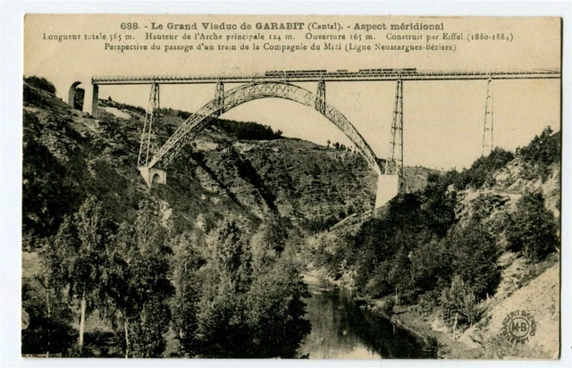 CPA 15 Cantal Le Grand Viaduct de Garabit Southern Look