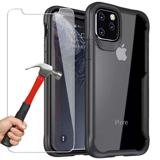 Etui Coque Bumper / Film Vitre Verre Trempé pour iPhone 11/11 Pro Max Au Choix 2