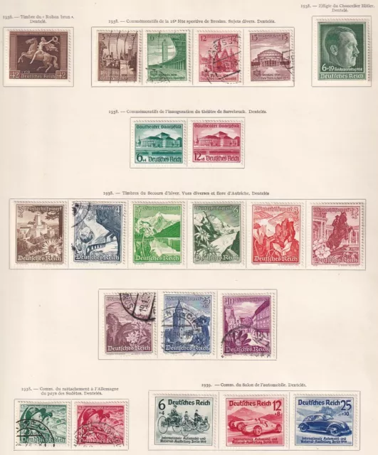 German Reich 1938 Collection of 22 stamps / HIGH VALUE!