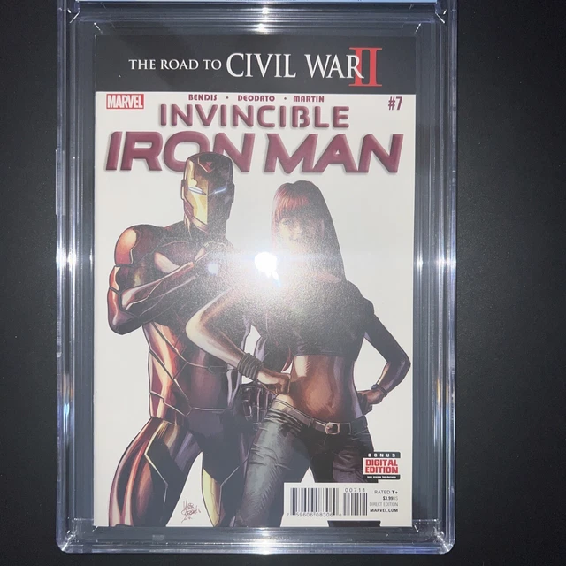 Invincible Iron Man #7 CGC 9.8 2016 1st Cameo Riri Williams Ironheart Bendis 3