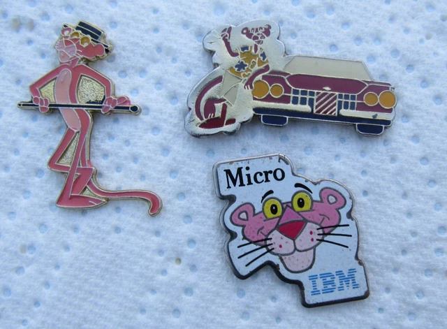Lot De 3 Pin's Bd Panthere Rose