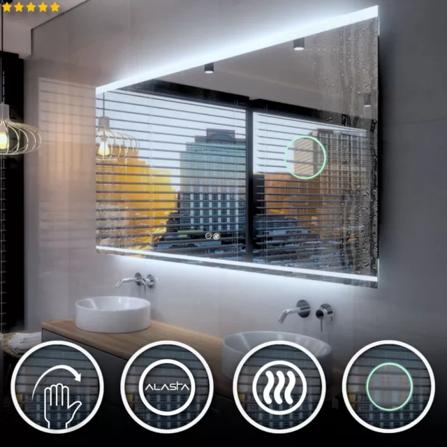 SEOUL Lumineux LED Bain Miroir De la Salle mural | grossissant | interrupteur